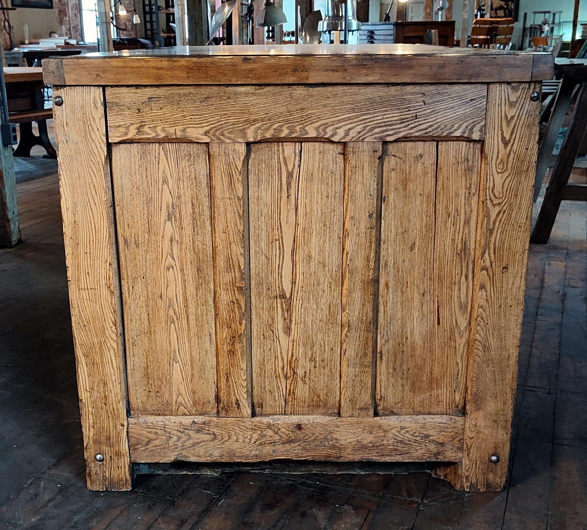 Cast Vintage Industrial Island / Display Cabinet