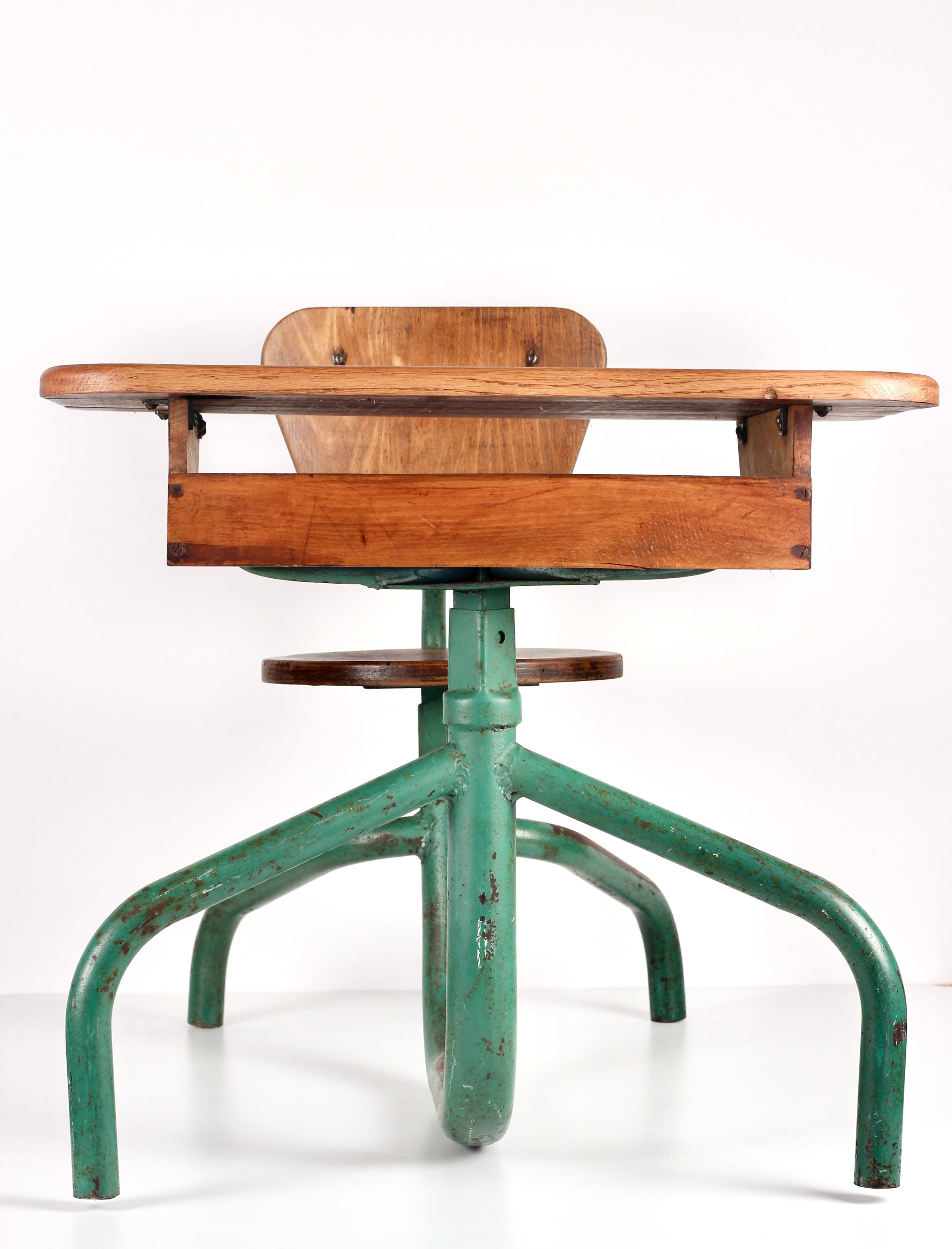 old school desk chair
