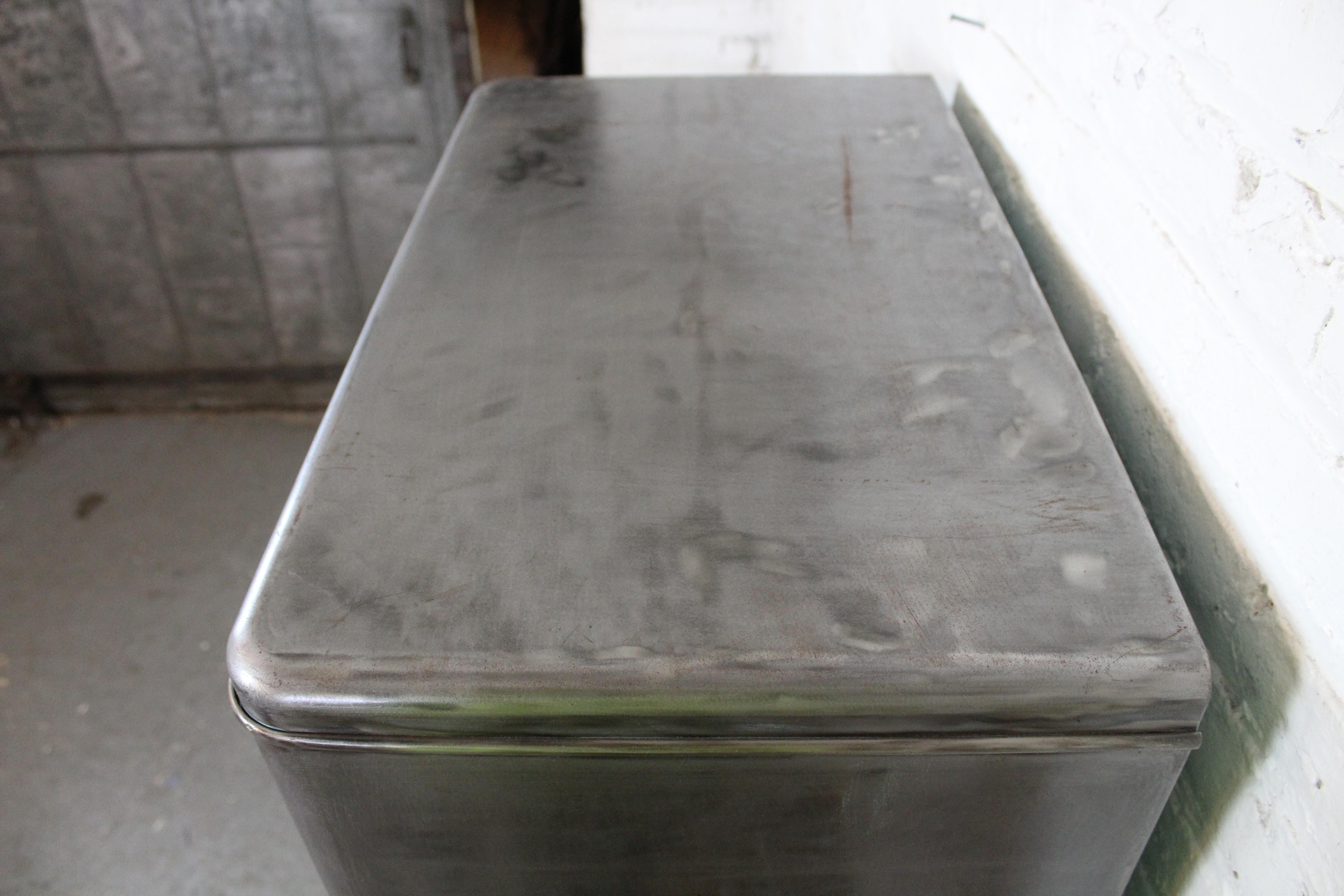Vintage Industrial Lighted Medical Cabinet by Hamilton 5