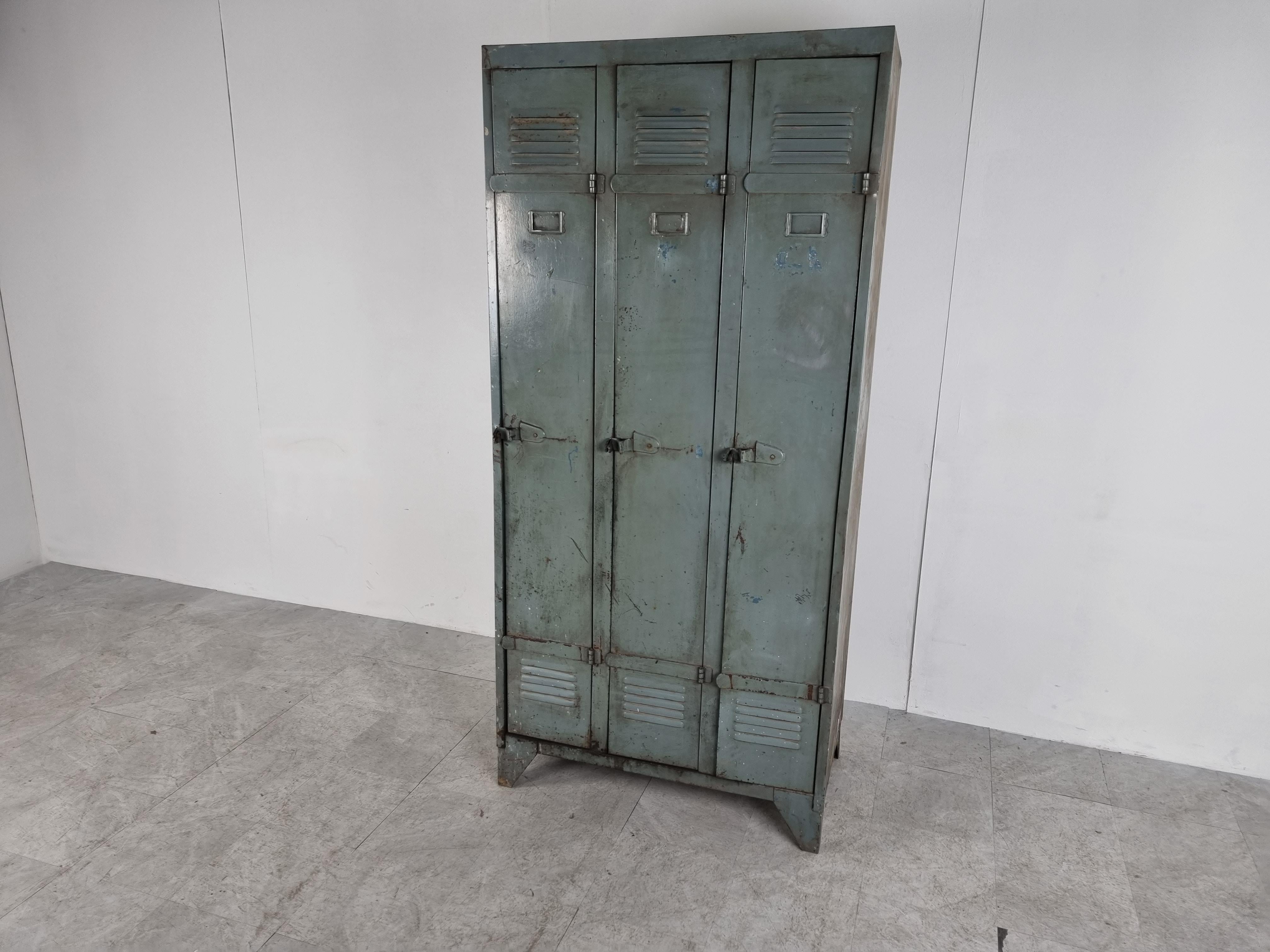 Vintage Industrial Locker, 1960s In Good Condition In HEVERLEE, BE
