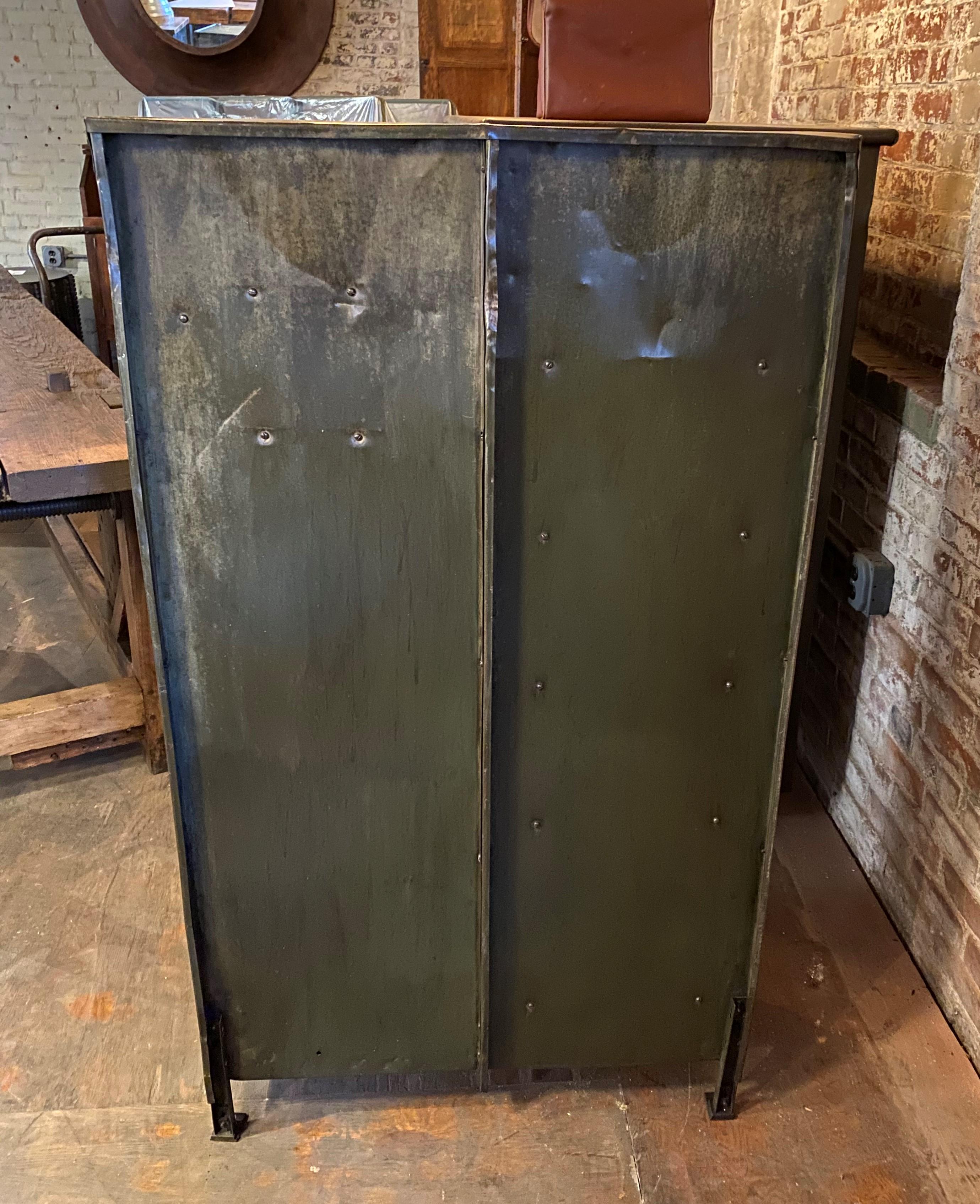 vintage industrial factory lockers