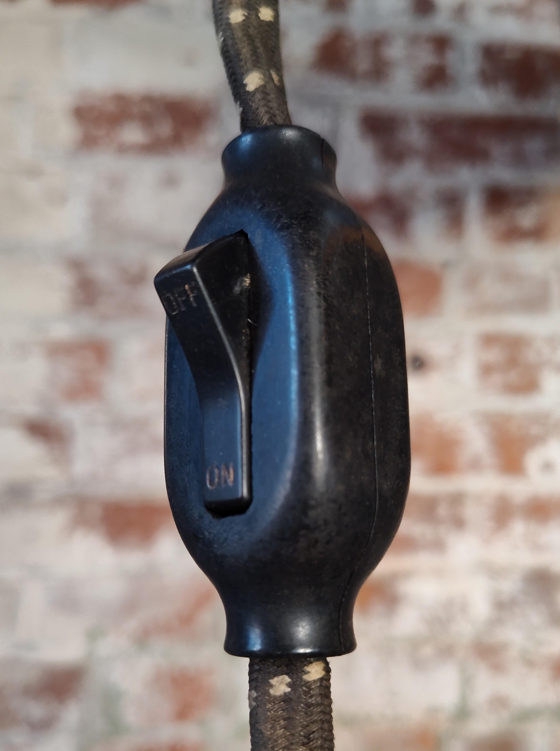 Vintage Industrial Medical Floor Lamp with Star Base For Sale 6