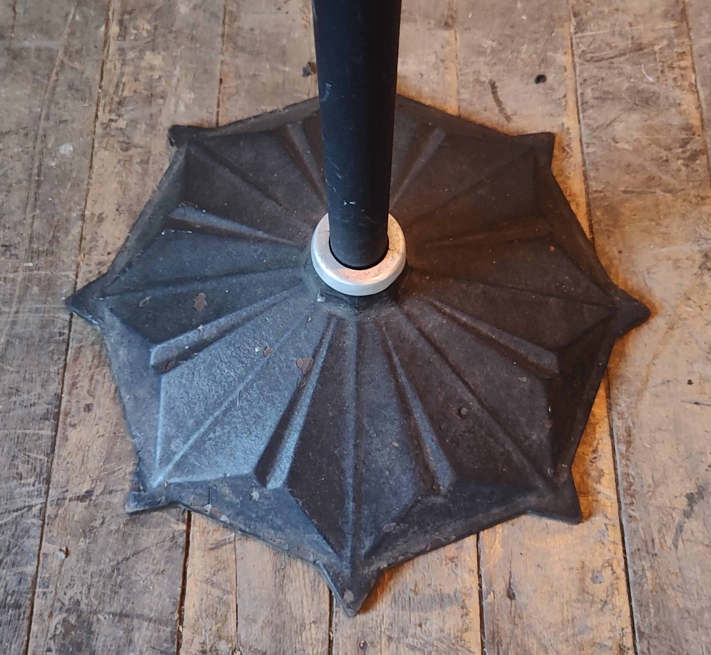 Vintage Industrial Medical Floor Lamp with Star Base For Sale 9