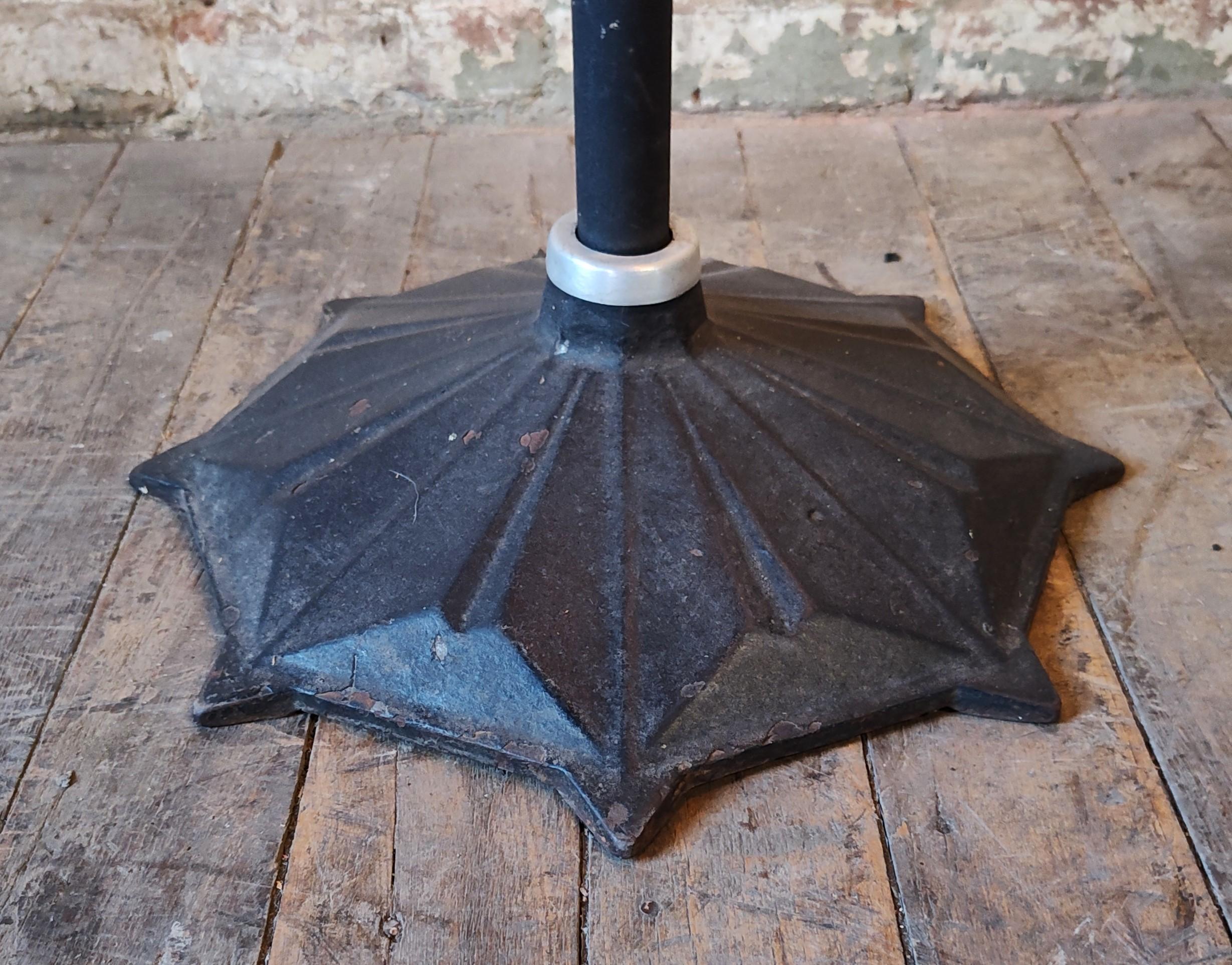 Vintage Industrial Medical Floor Lamp with Star Base For Sale 10
