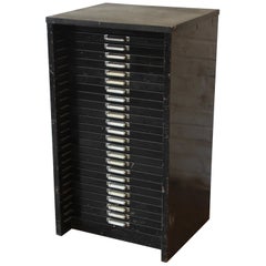 Retro Industrial Metal 24-Drawer Blueprint Flat File by Thompson Cabinet Co.