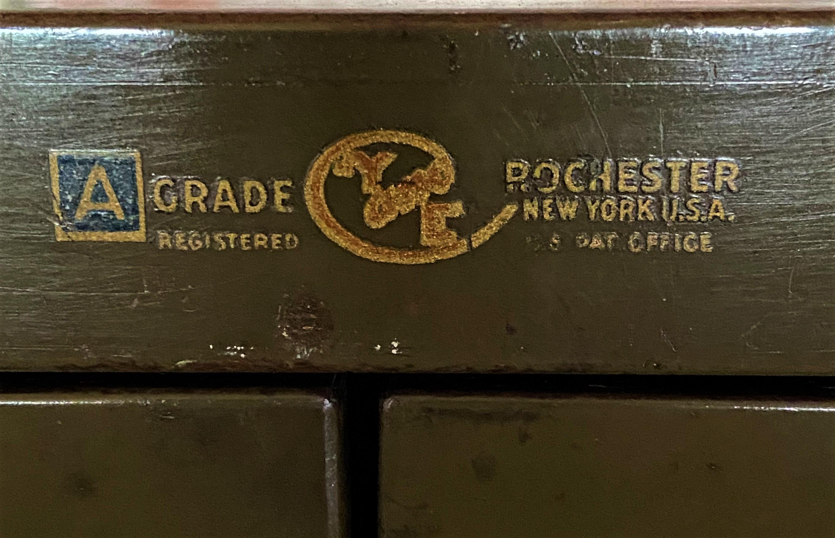 Brass Vintage Industrial Metal Cabinet