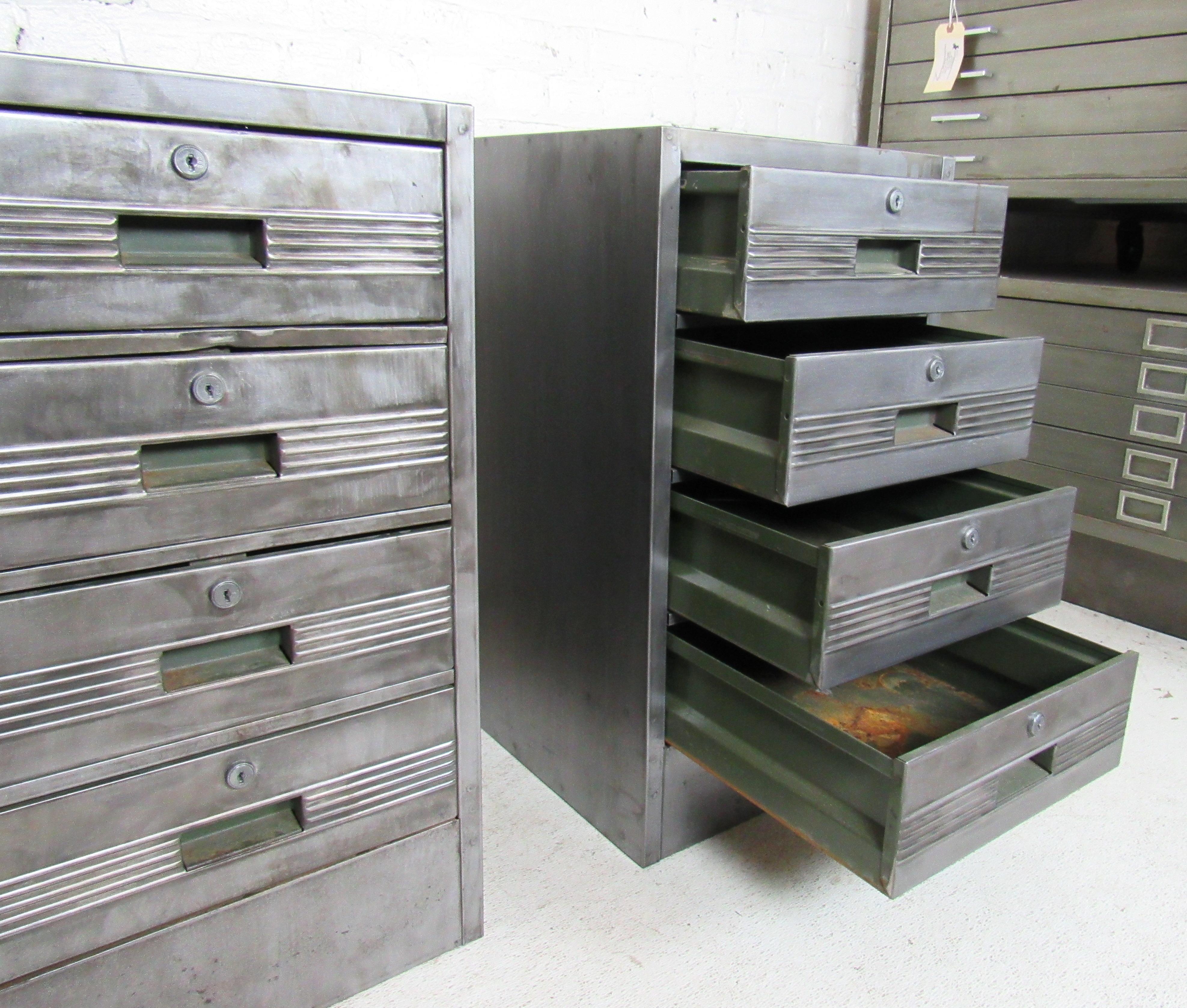Mid-20th Century Vintage Industrial Metal Cabinets