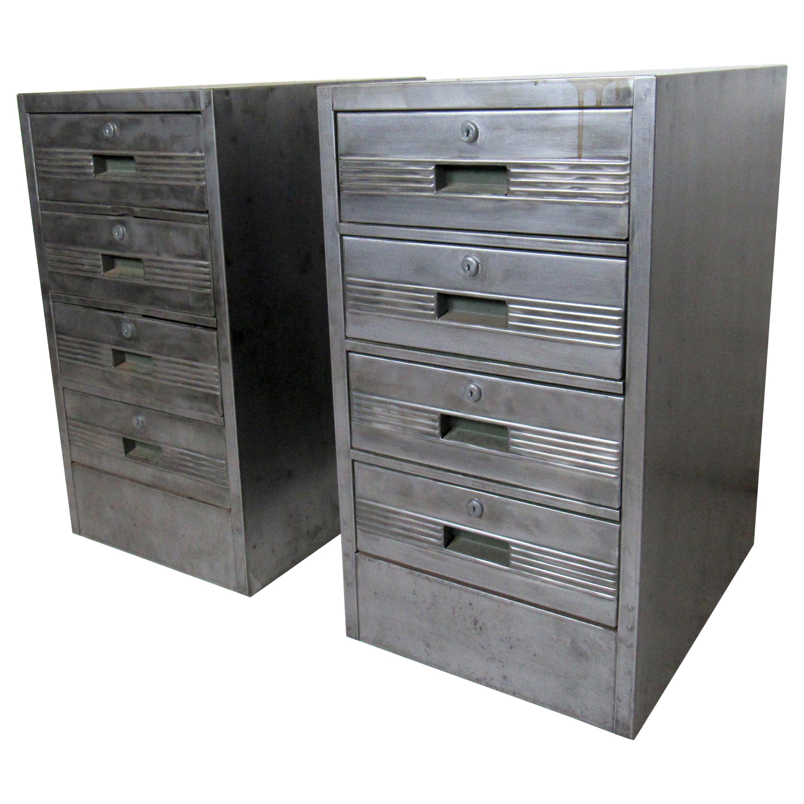 Vintage Industrial Metal Cabinets