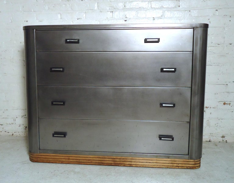 Vintage Industrial Metal Dresser at 1stDibs industrial dresser, metal