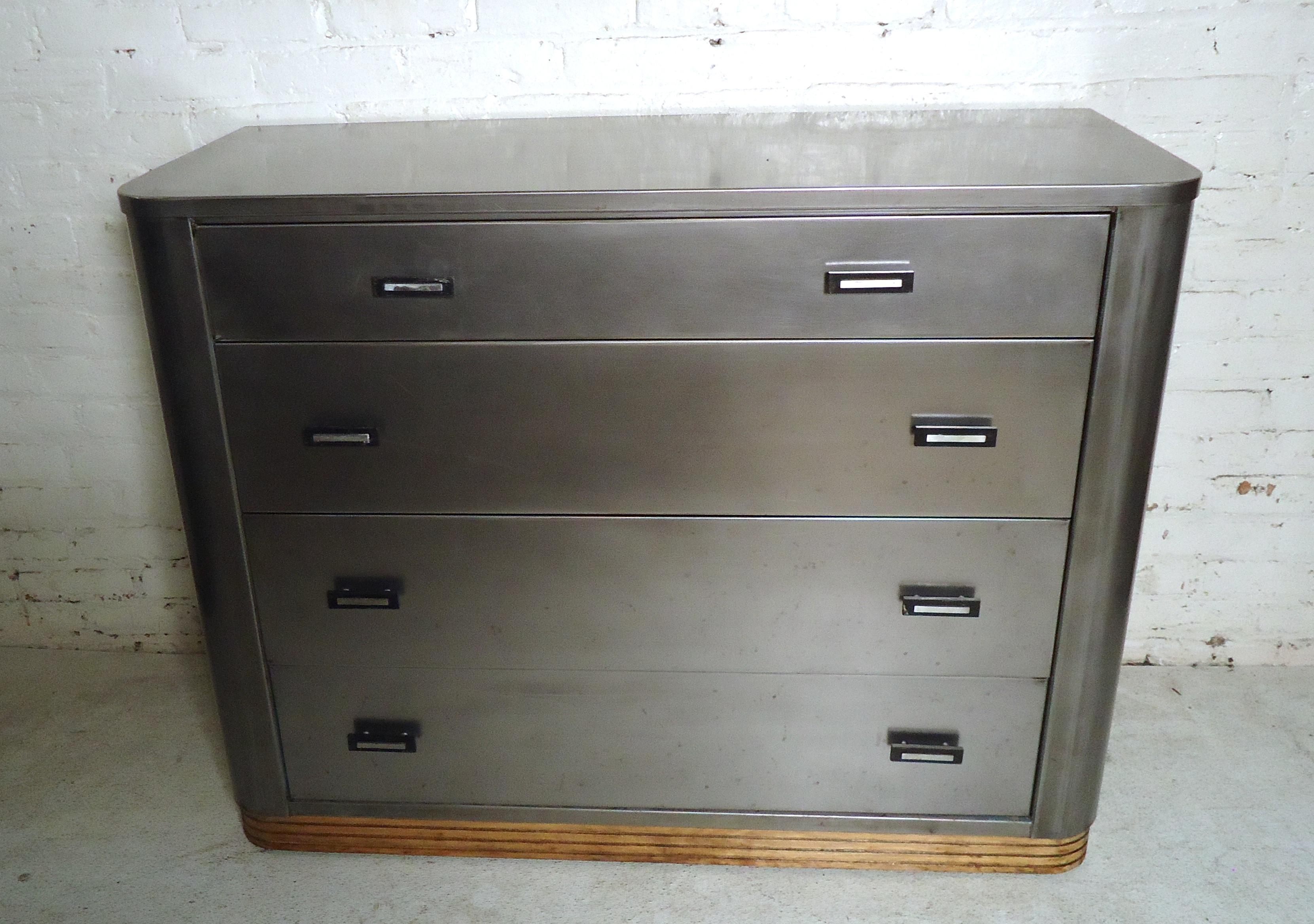Vintage Industrial Metal Dresser at 1stDibs