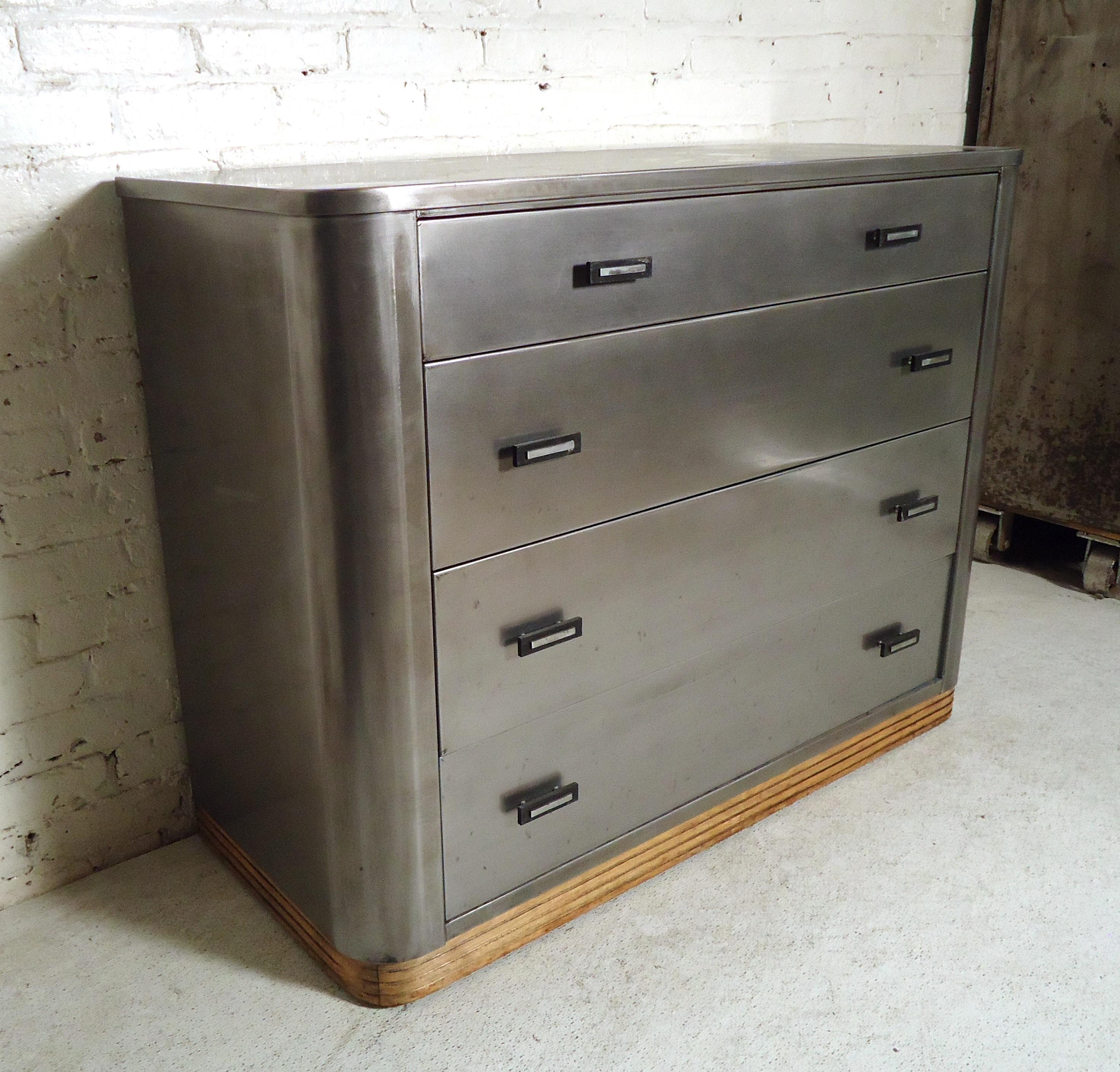 Vintage Industrial Metal Dresser at 1stDibs