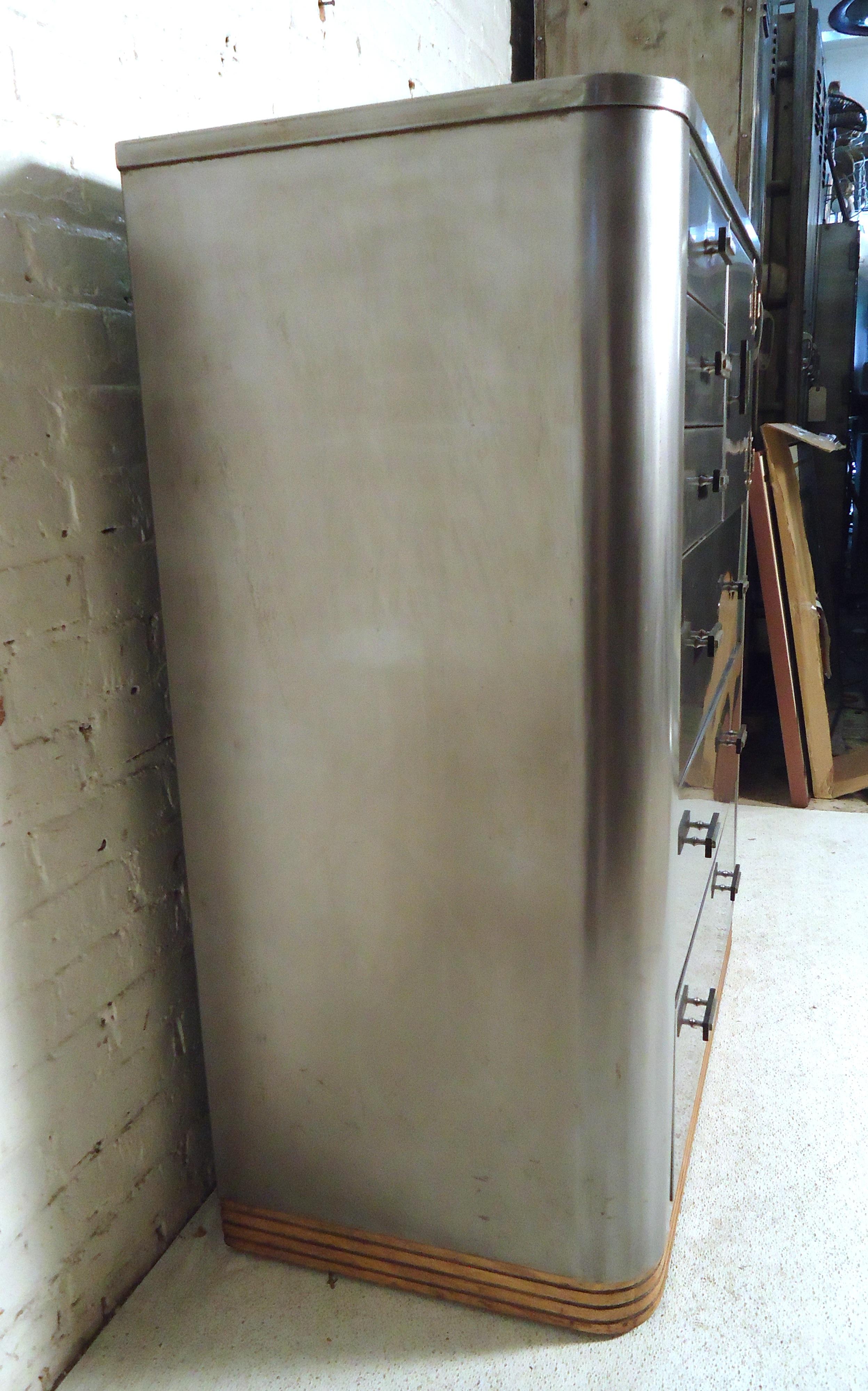 Vintage Industrial Metal Dresser 1