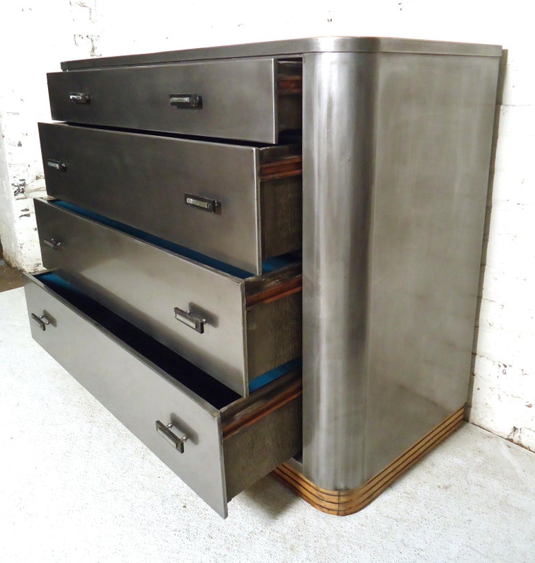 Vintage Industrial Metal Dresser at 1stDibs