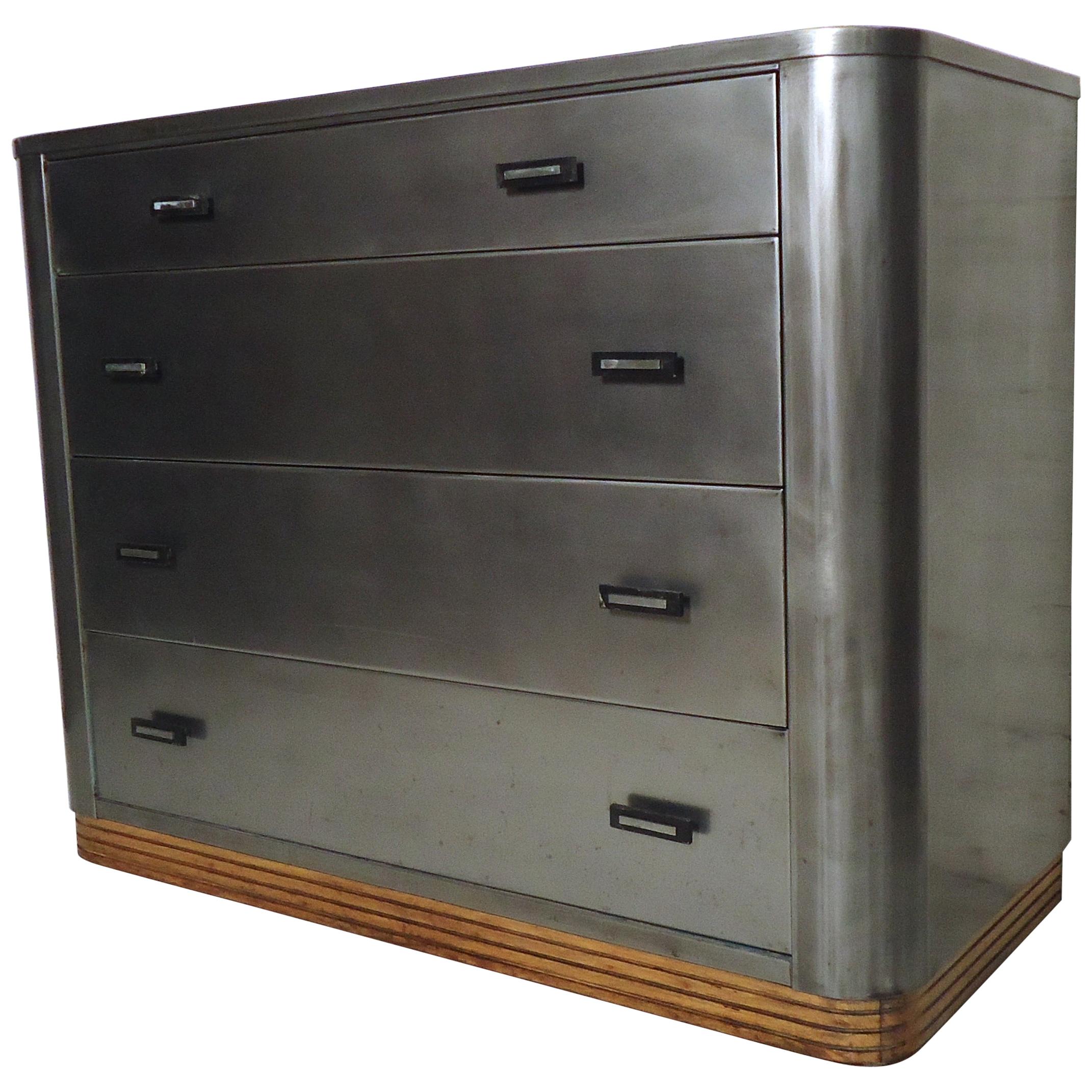 Vintage Industrial Metal Dresser