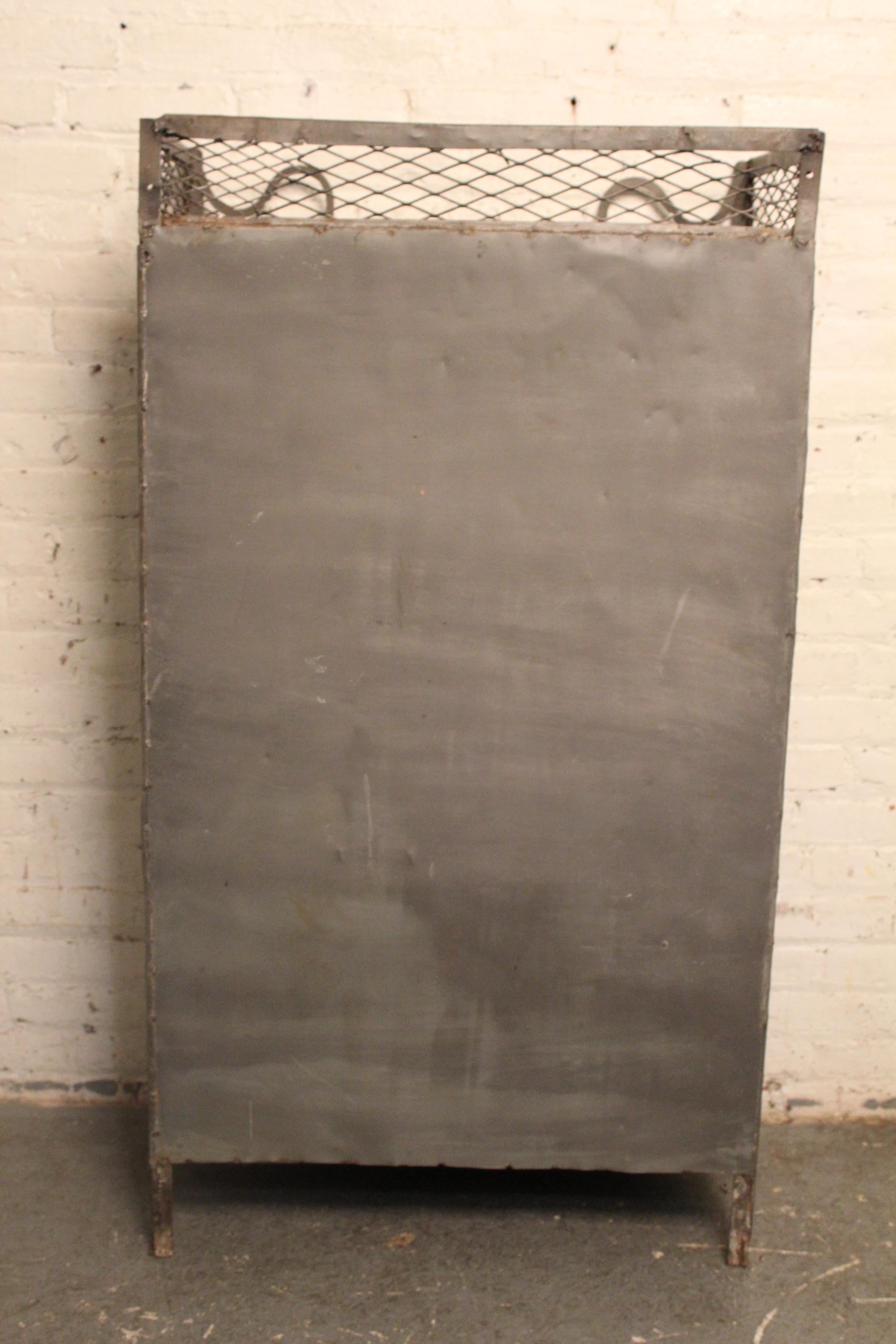 Armario industrial vintage de metal Galvanizado