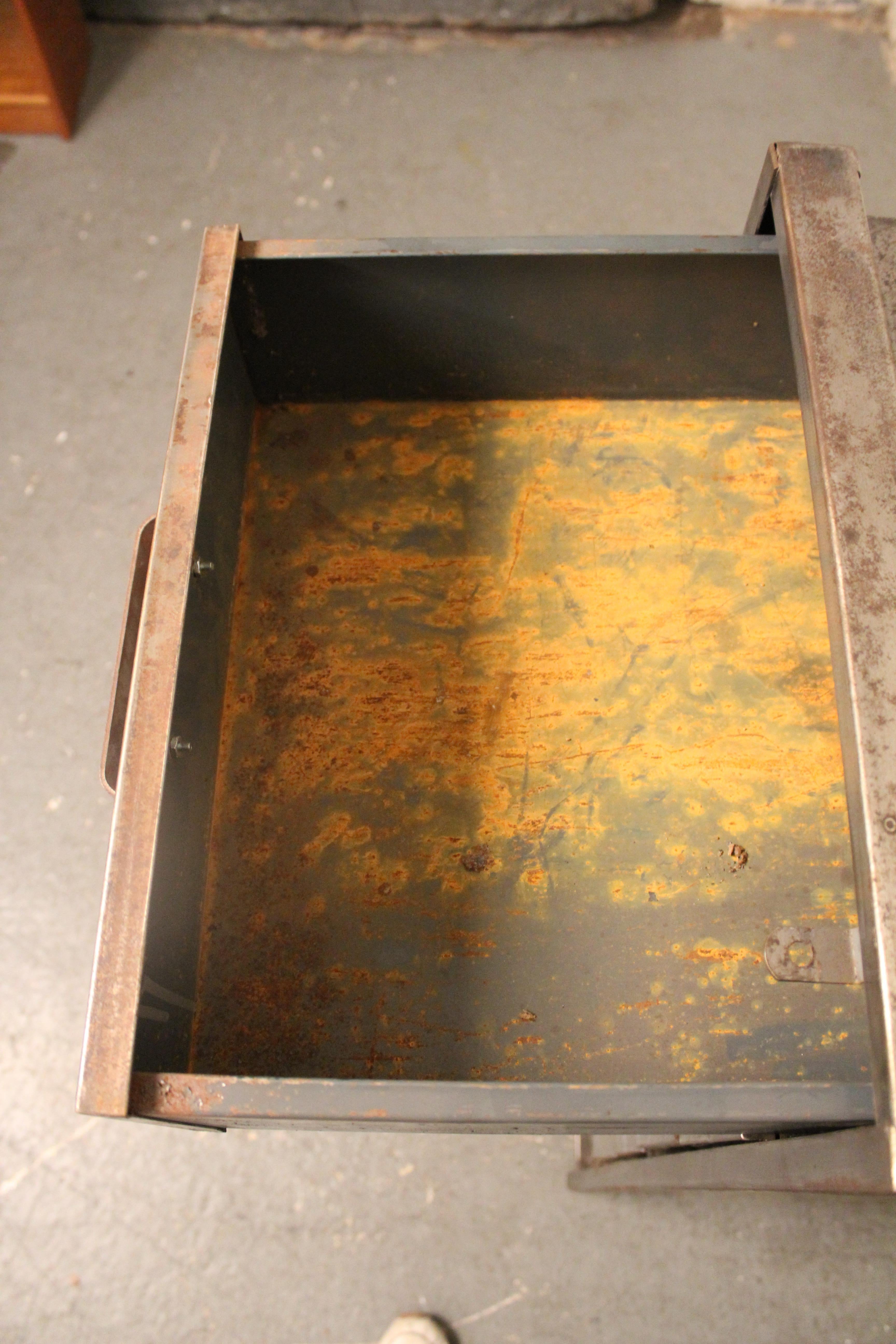 Vintage Industrial Metal Factory Flat File 4