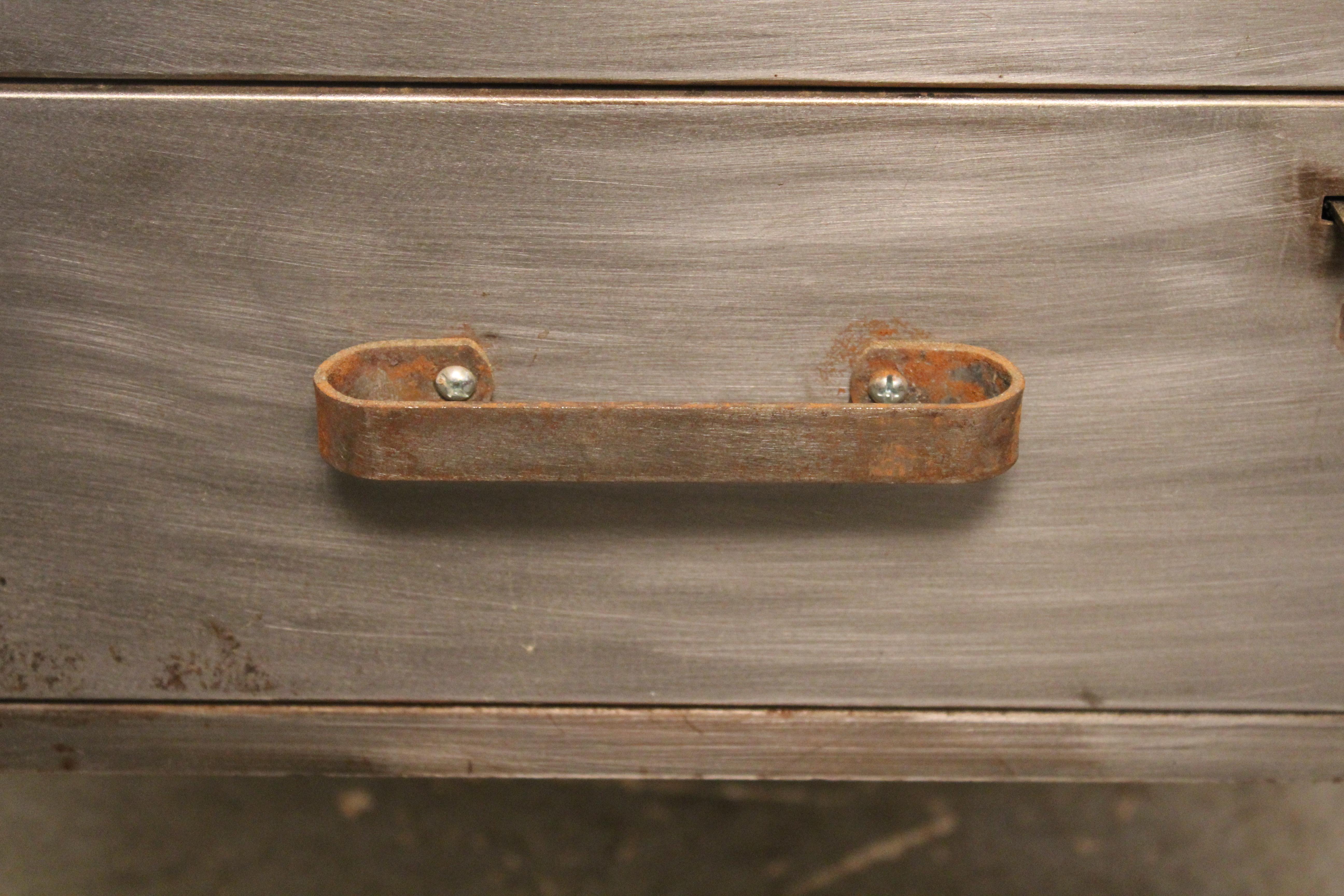 Vintage Industrial Metal Factory Flat File 8