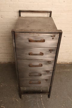 Vintage Industrial Metal Factory Flat File