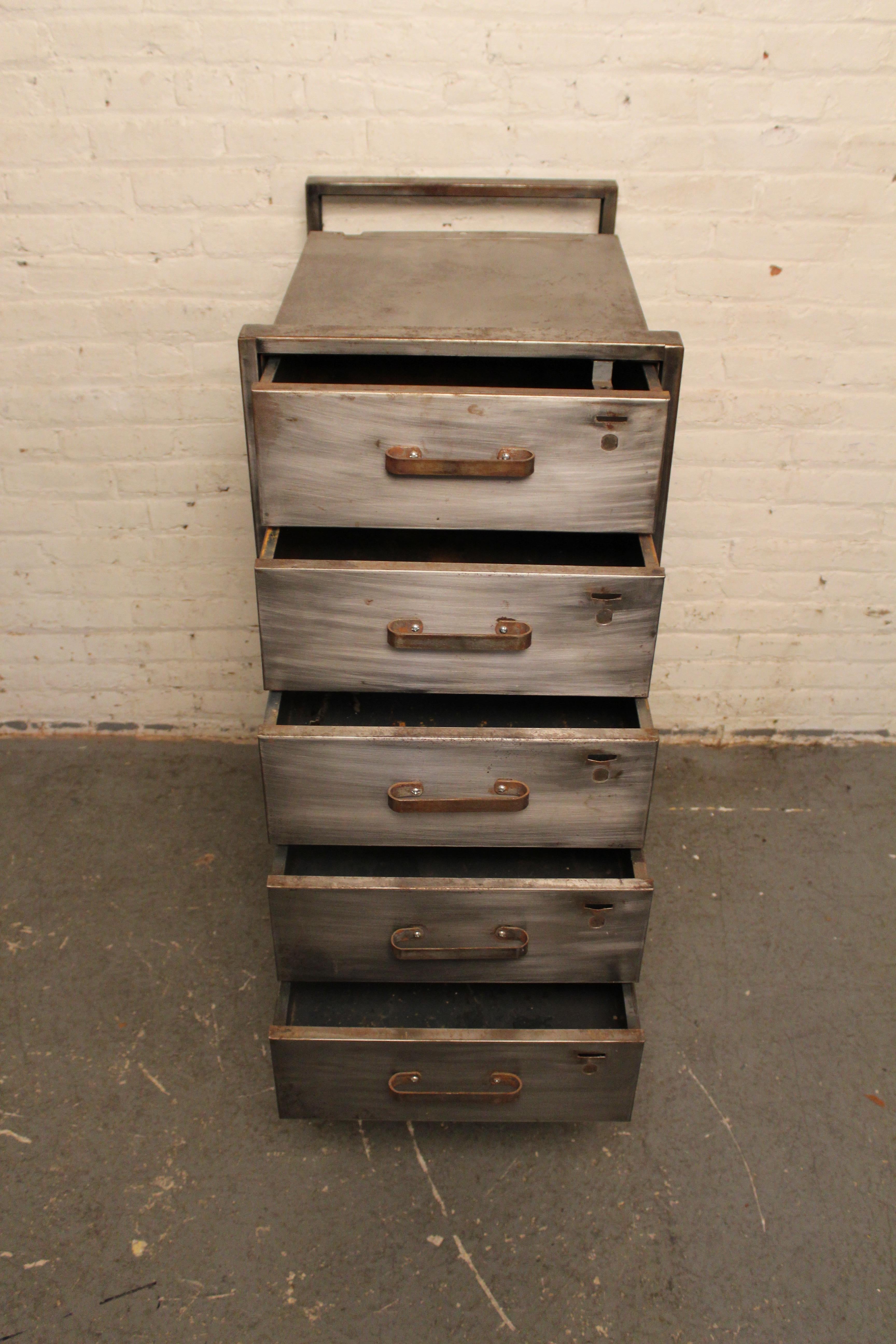 Vintage Industrial Metal Factory Flat File 2
