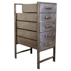 Vintage Industrial Metal Factory Flat File