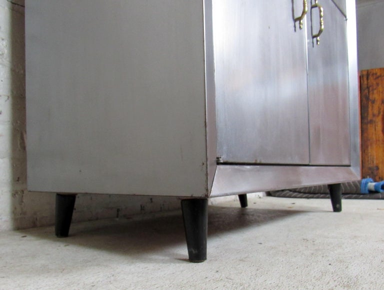 Vintage Industrial Metal Hutch For Sale at 1stDibs vintage metal