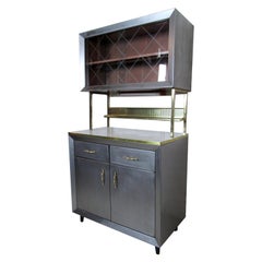 Vintage Industrial Metal Hutch