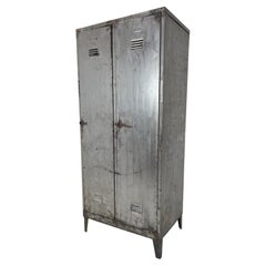 Retro Industrial Metal Locker, 1950's