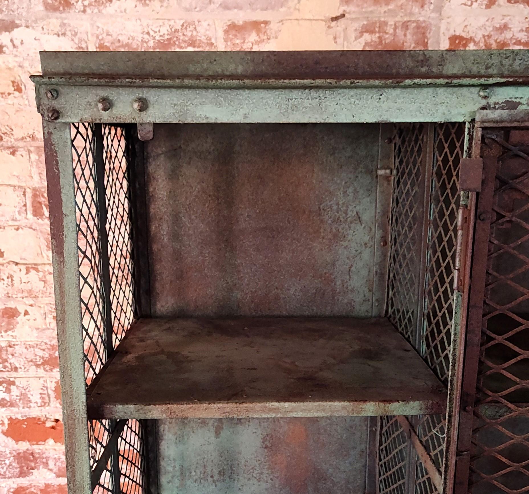 Vintage Industrial Metal Lockers For Sale 5