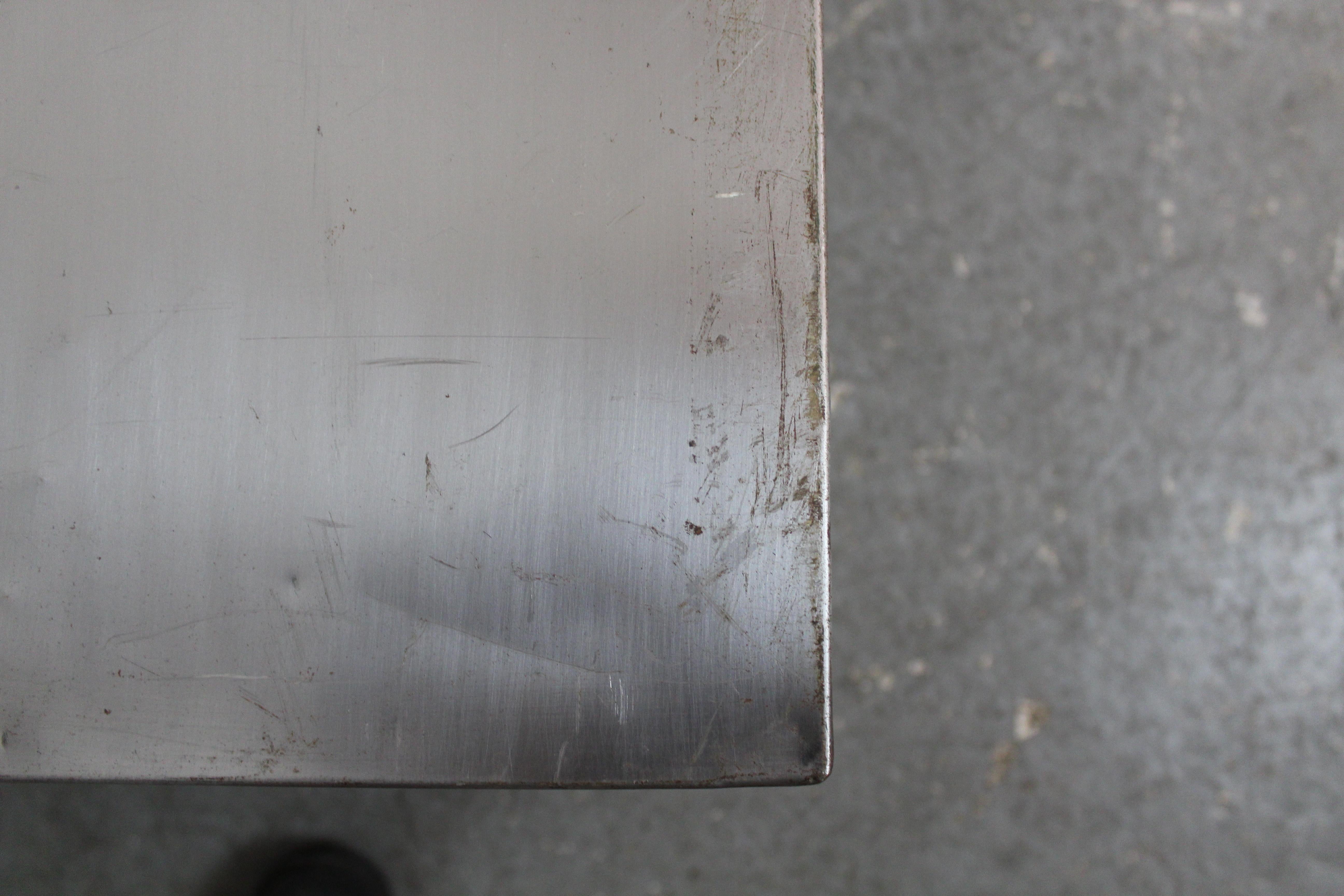 Vintage Industrial Metal Media Stand For Sale 3