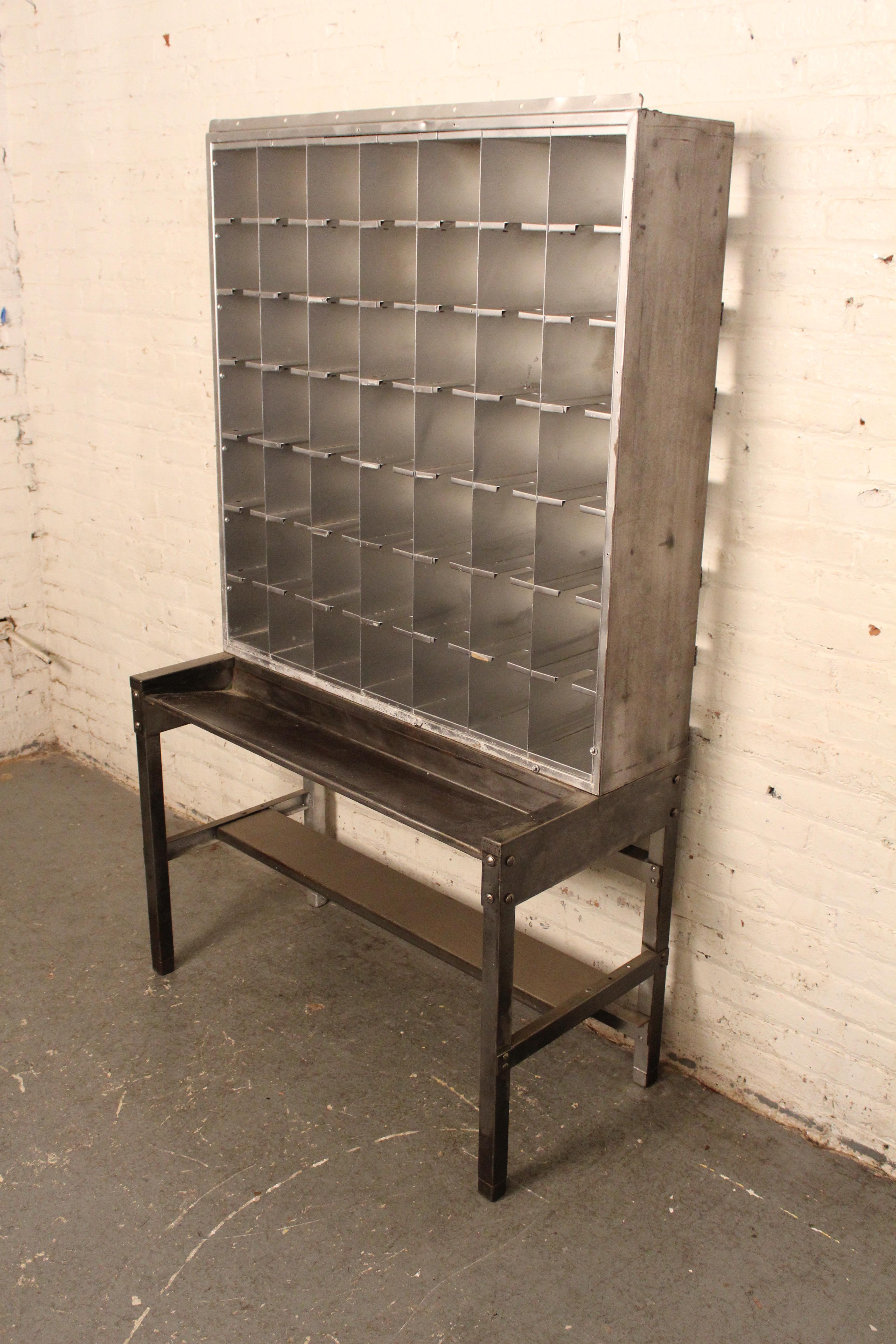Vintage Industrial Metal Postal Desk 4