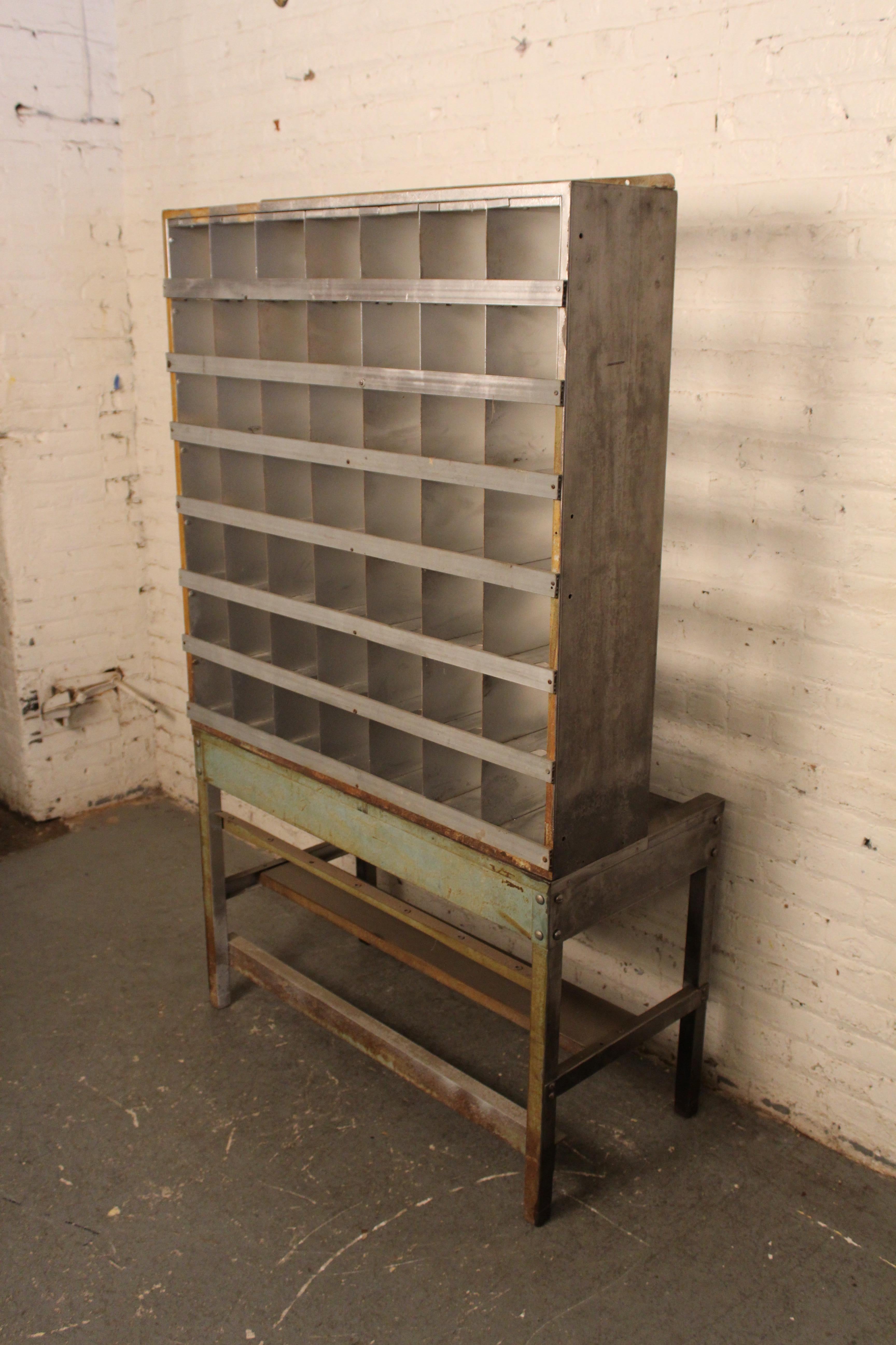 Vintage Industrial Metal Postal Desk 5