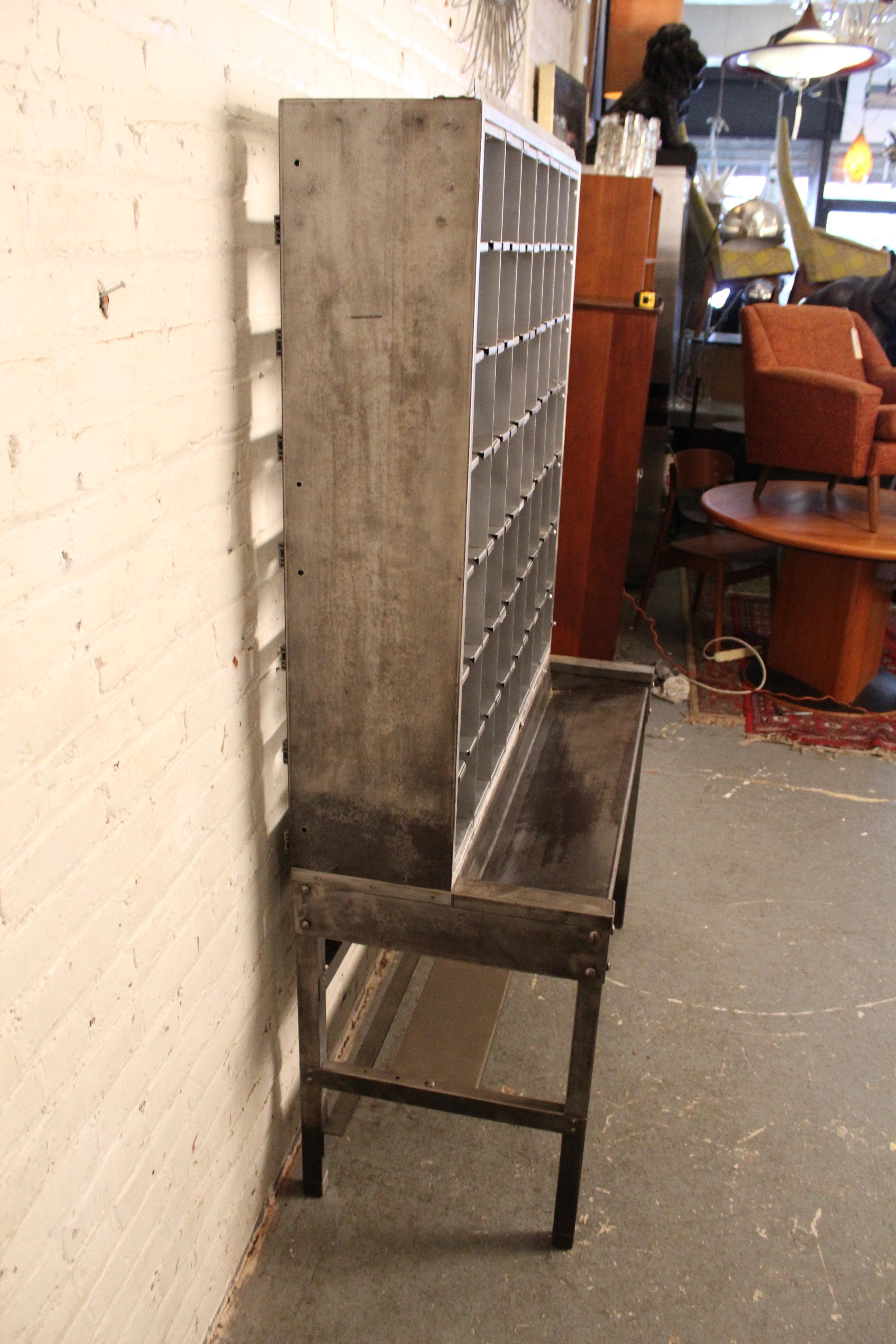 Galvanized Vintage Industrial Metal Postal Desk