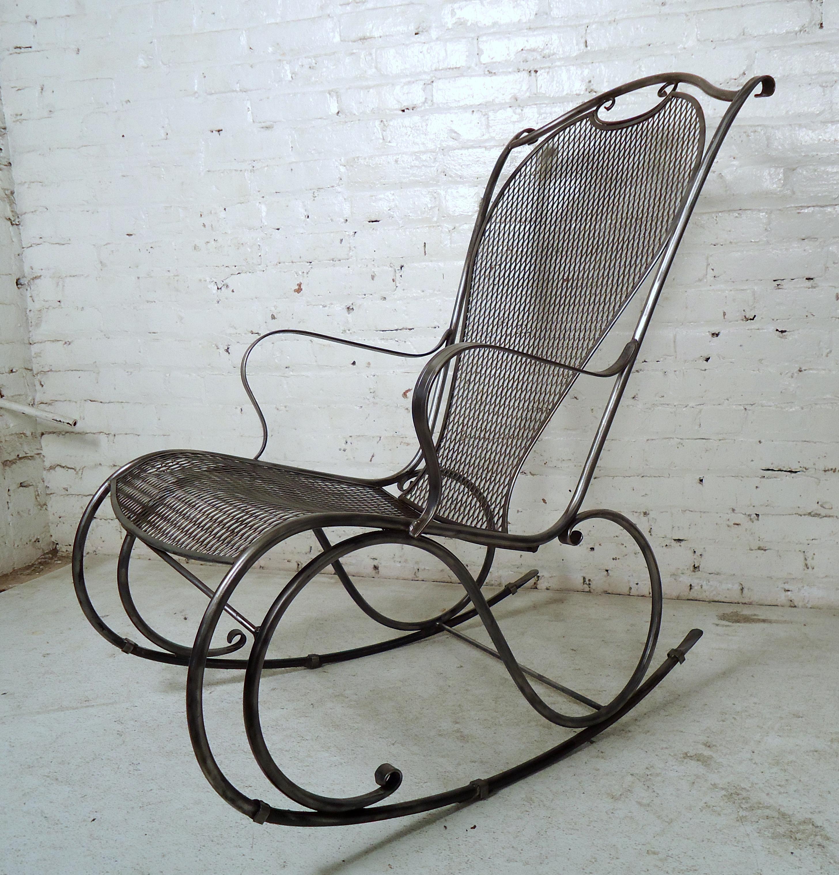 industrial rocking chair