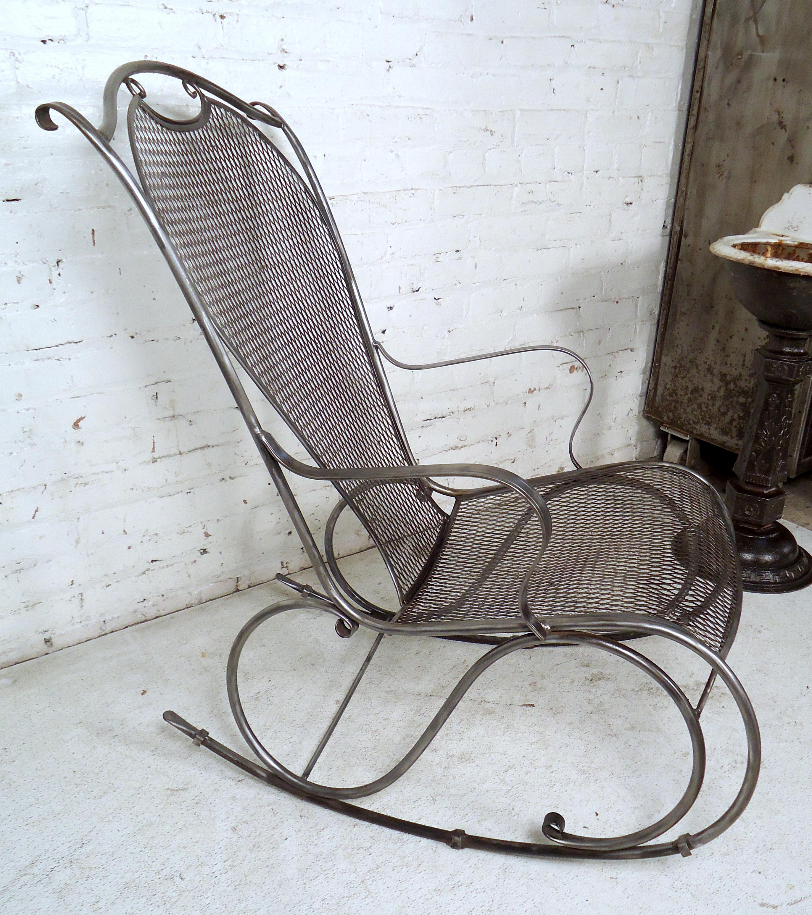 old metal rocking chairs