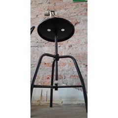 Vintage Industrial Metal Stool, 1960s