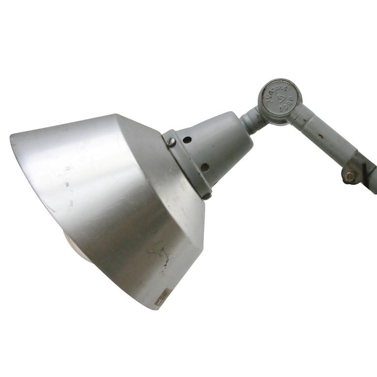 Vintage Industrial Metal Work Light by Curt Fischer for Midgard For