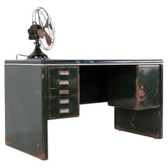 Vintage Industrial Mid-Century Metal Steel Milner's Workshop Factory Desk Table
