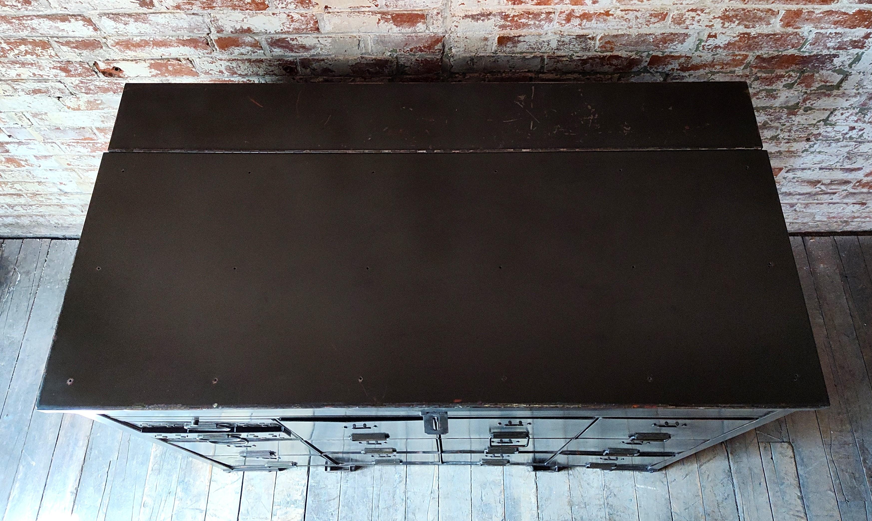 Vintage Industrial Military Storage Cabinet 4