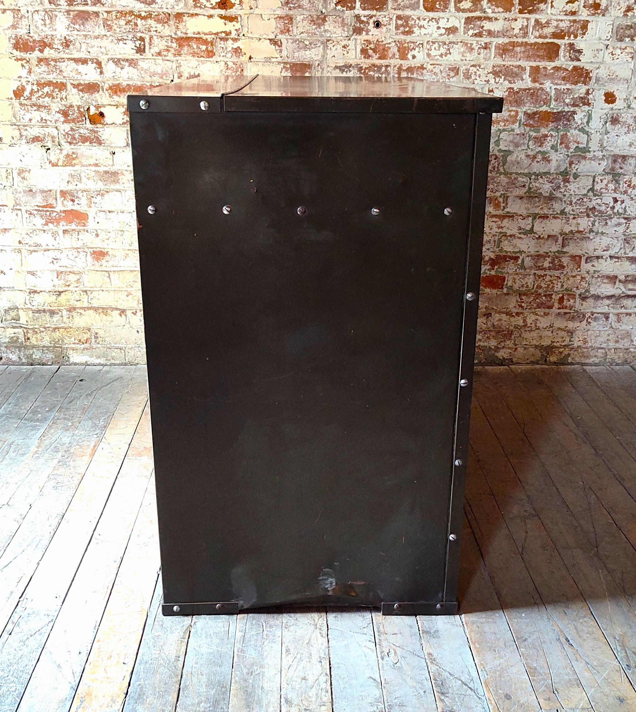 Vintage Industrial Military Storage Cabinet 5