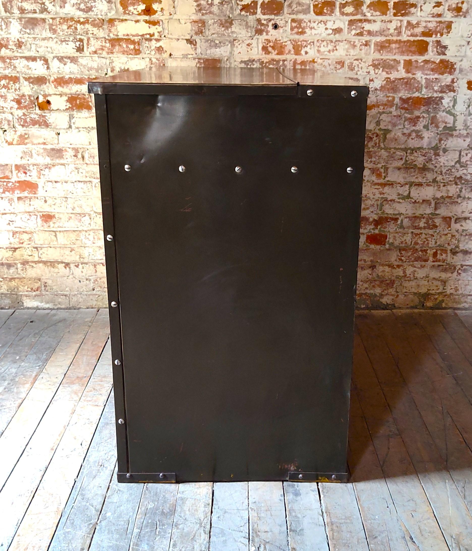 Vintage Industrial Military Storage Cabinet 7
