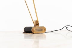 Lampada da scrivania industriale modernista d'epoca 'Model 71' Eileen Gray C.I. 1930