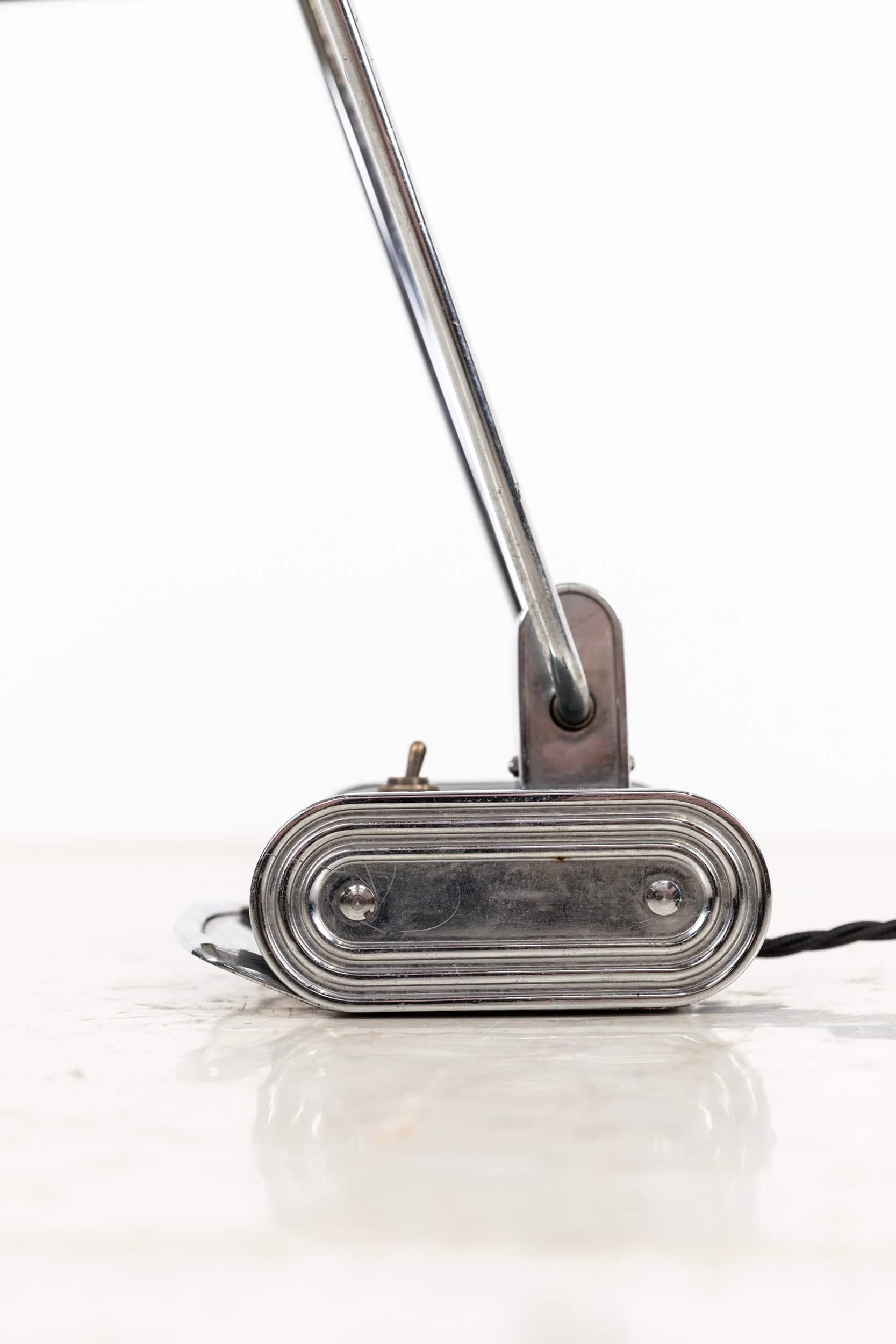 Vintage Industrial Modernist 'Model 71' Eileen Gray Jumo Schreibtischlampe c.1930 im Zustand „Gut“ im Angebot in London, GB