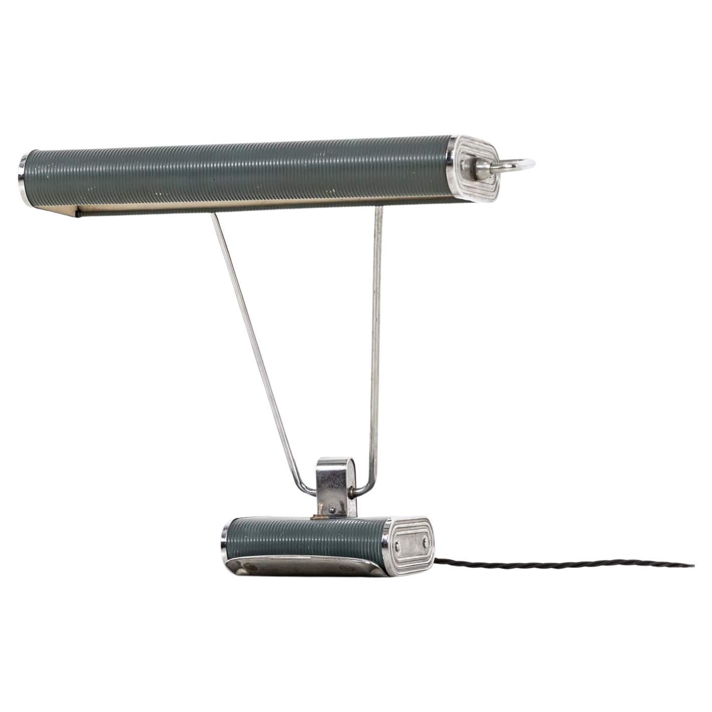 Vintage Industrial Modernist 'Model 71' Eileen Gray Jumo Schreibtischlampe c.1930