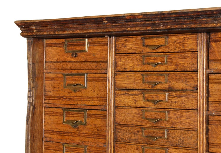 Vintage Industrial Multi Drawer Cabinet For Sale at 1stdibs