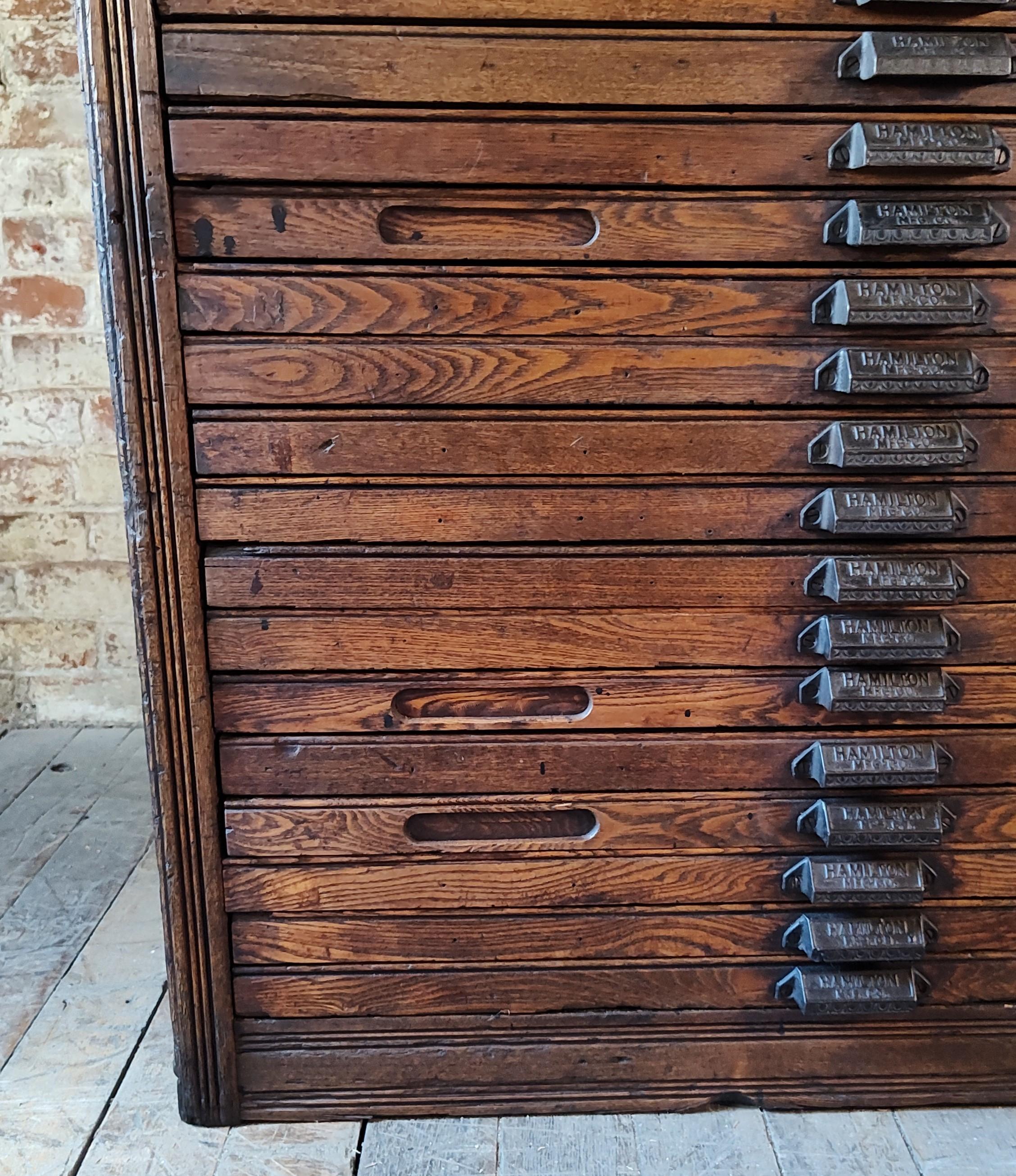 Vintage Industrial Multi-Drawer Cabinet 8