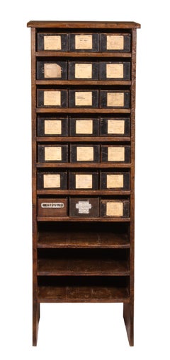 Vintage Industrial Multi Drawer Cabinet