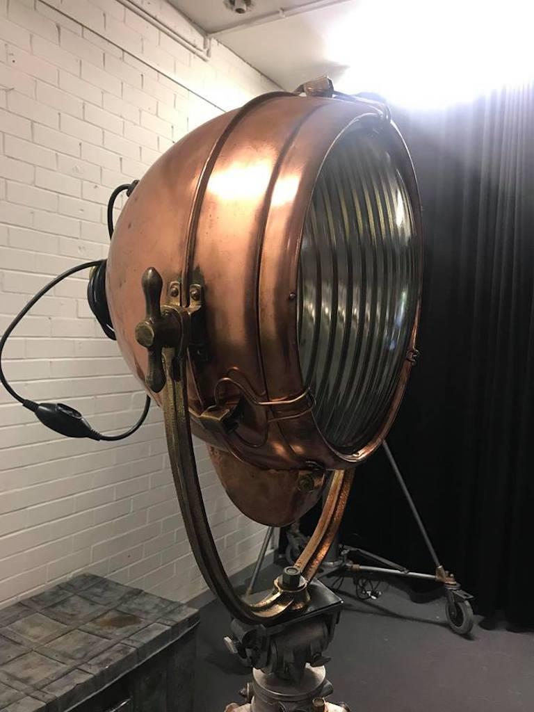 Vintage Industrial Novalux Projector Light by General Electric 2