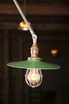 Vintage Industrial, O.C. White Adjustable Ceiling Task Light Lamp