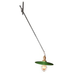 Vintage Industrial, O.C. White Adjustable Ceiling Task Light Lamp
