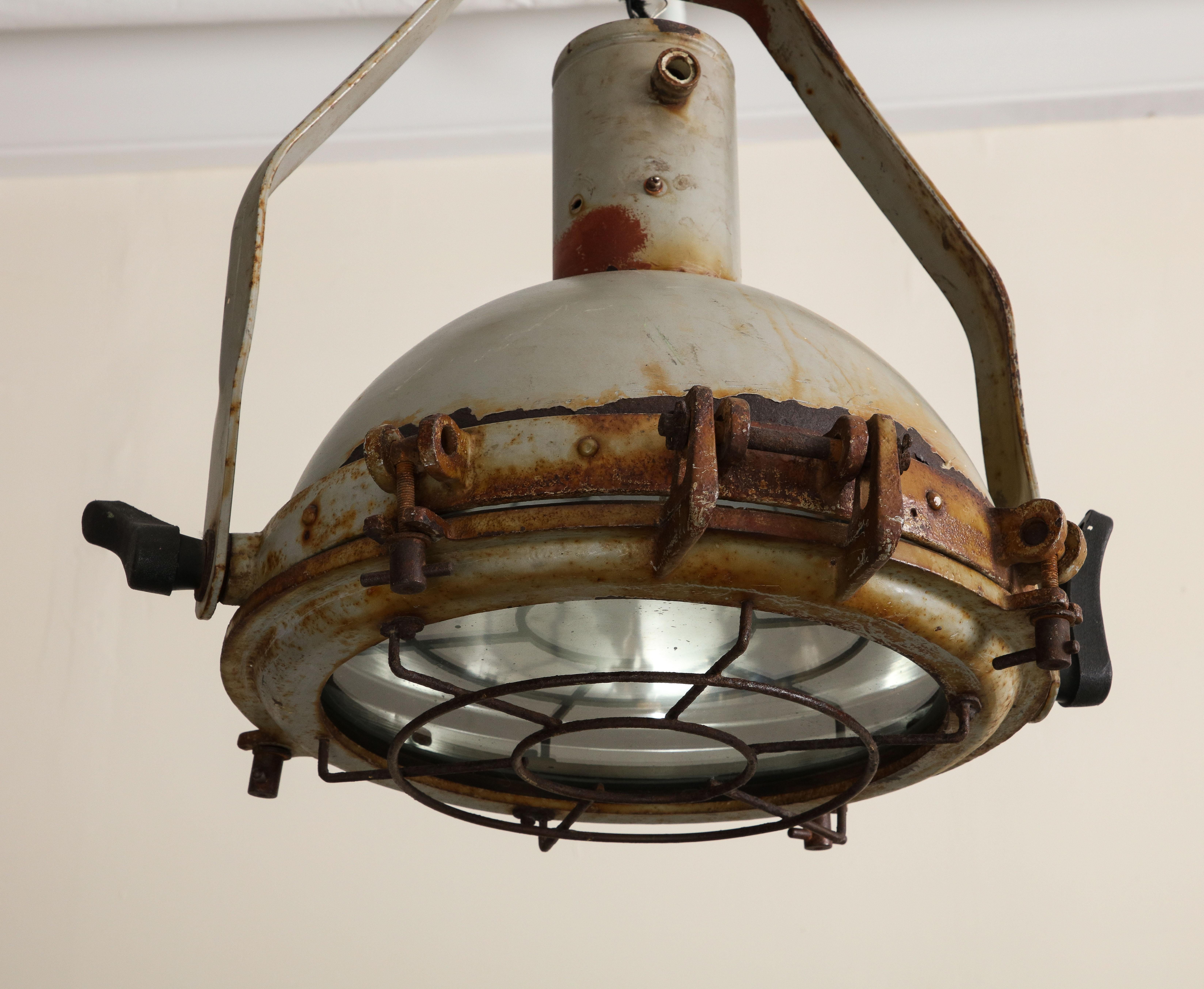 Vintage Industrial Pendant Light, c. 1950 For Sale 6